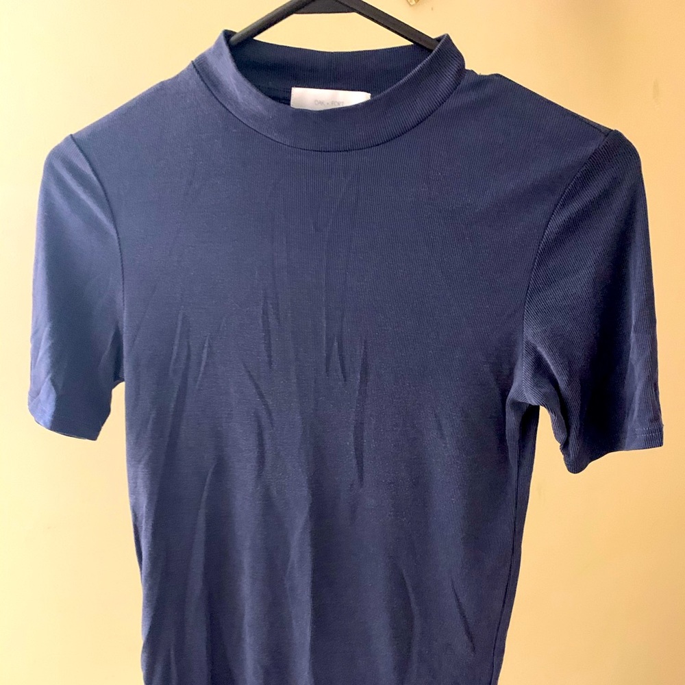 Oak+Fort Mock Neck Modal T-Shirt